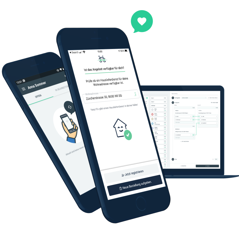 Französisch –Velolieferdienst goes digital